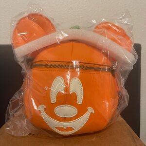 loungefly mickey mouse halloween pumpkin crossbody